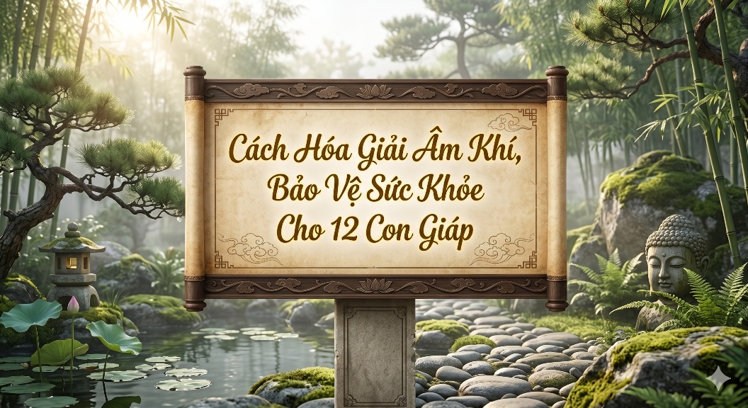 Cách hóa giải Âm Khí, bảo vệ sức khỏe cho 12 con giáp