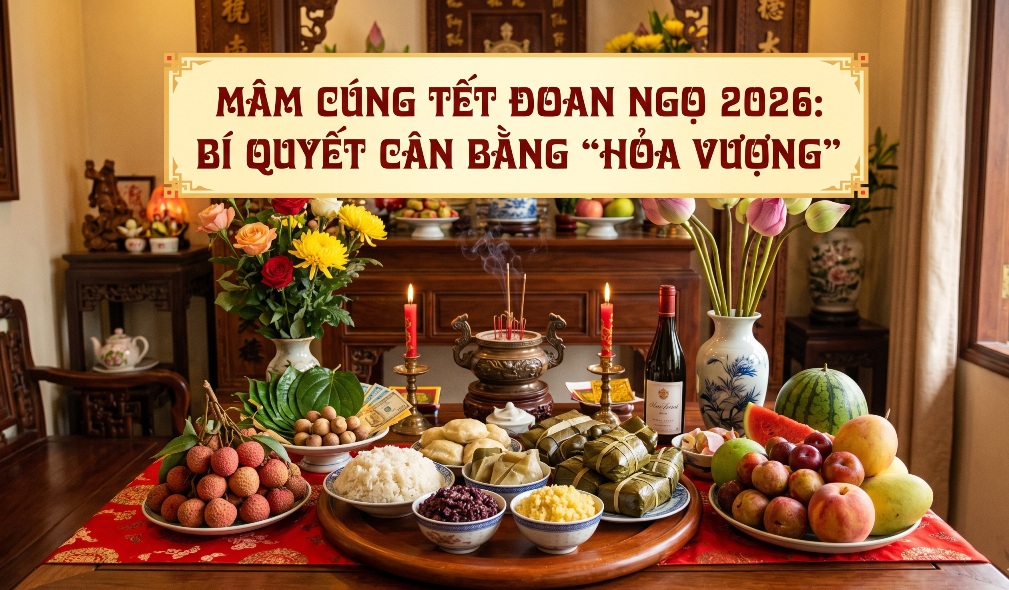 Mâm cúng Tết Đoan Ngọ 2026: Bí quyết cân bằng “Hỏa Vượng”