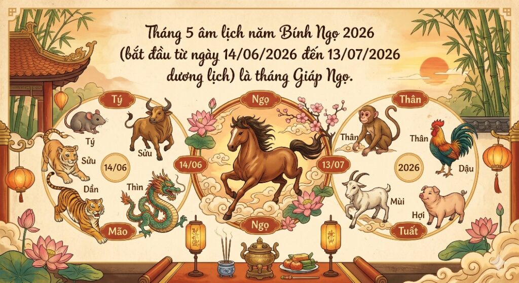 Tử vi 12 con giáp tháng 5 âm lịch năm 2026: Cát hung đan xen