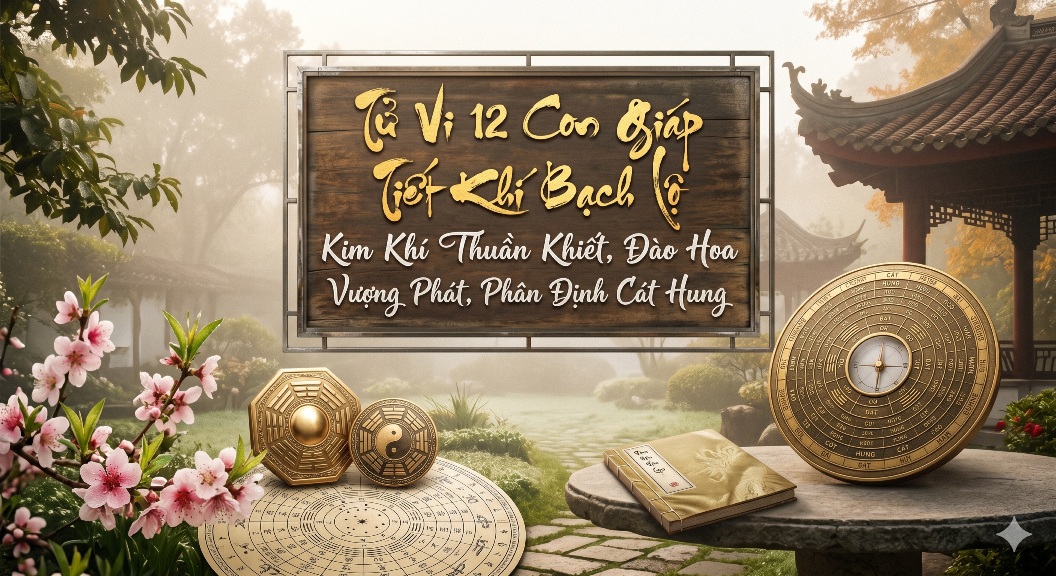 Tử Vi 12 Con Giáp Tiết Khí Bạch Lộ: Kim Khí Thuần Khiết, Đào Hoa Vượng Phát, Phân Định Cát Hung