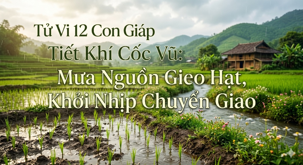 Tử Vi 12 Con Giáp Tiết Khí Cốc Vũ: Mưa Nguồn Gieo Hạt, Khởi Nhịp Chuyển Giao