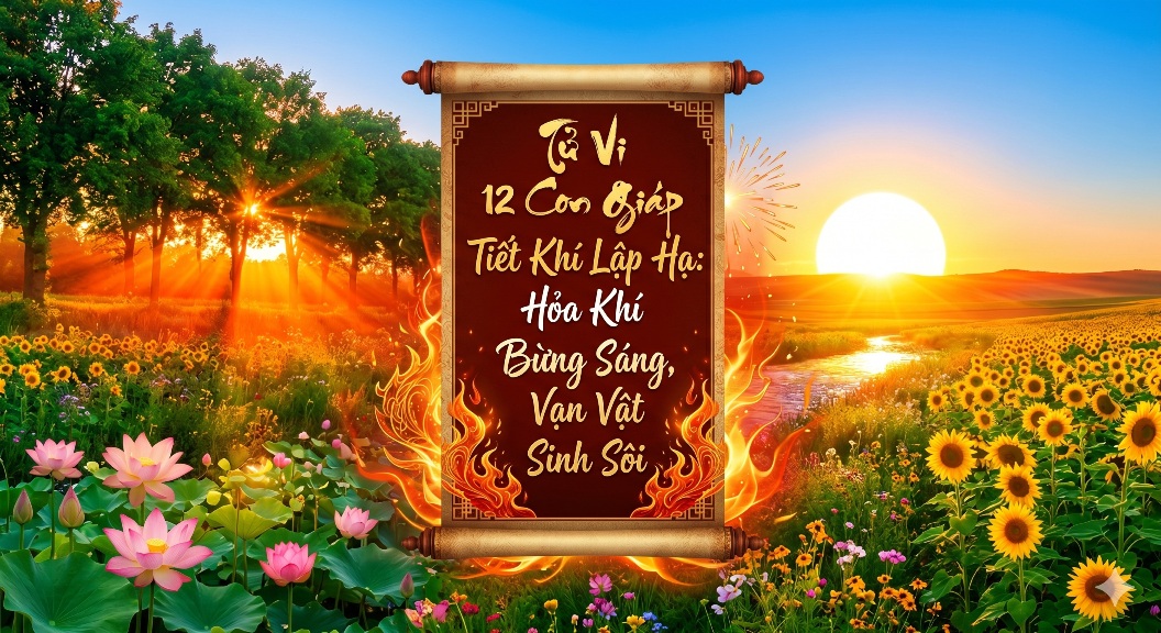 Tử Vi 12 Con Giáp Tiết Khí Lập Hạ: Hỏa Khí Bừng Sáng, Vạn Vật Sinh Sôi