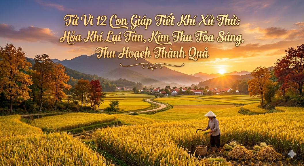 Tử Vi 12 Con Giáp Tiết Khí Xử Thử: Hỏa Khí Lụi Tàn, Kim Thu Tỏa Sáng, Thu Hoạch Thành Quả