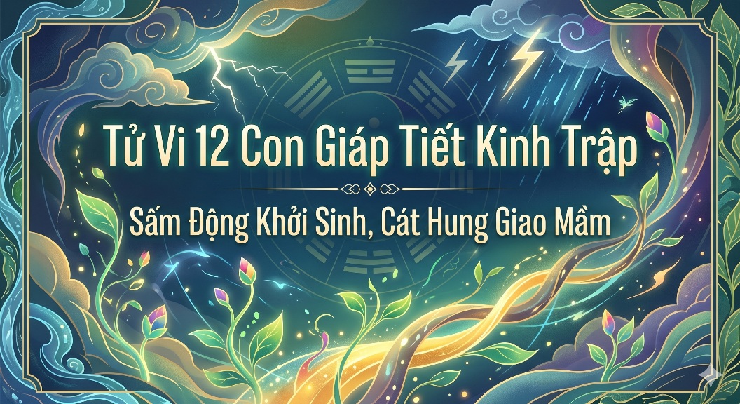 Tử Vi 12 Con Giáp Tiết Kinh Trập: Sấm Động Khởi Sinh, Cát Hung Giao Mầm