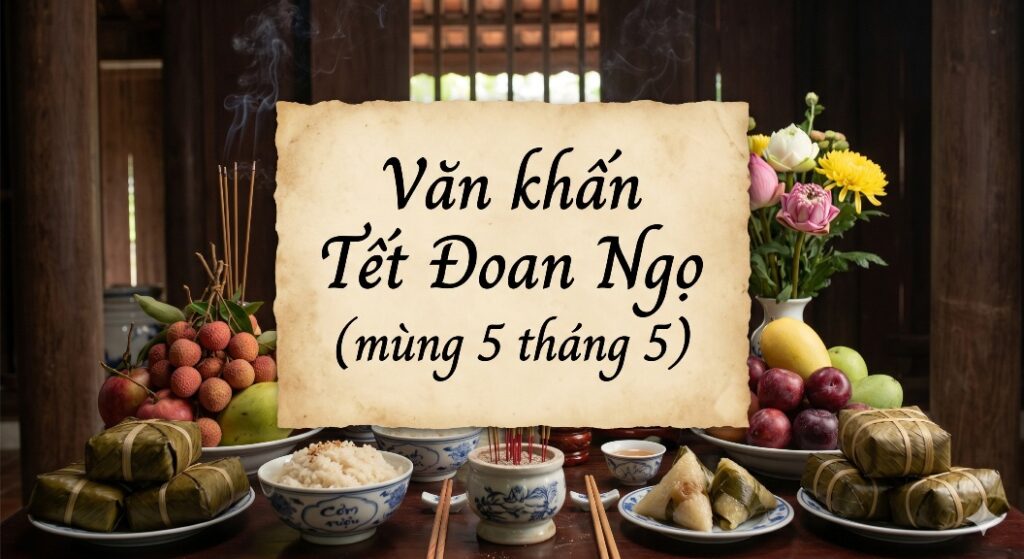Văn khấn Tết Đoan Ngọ (mùng 5 tháng 5): Điểm nhãn khai vận, diệt trừ tà khí