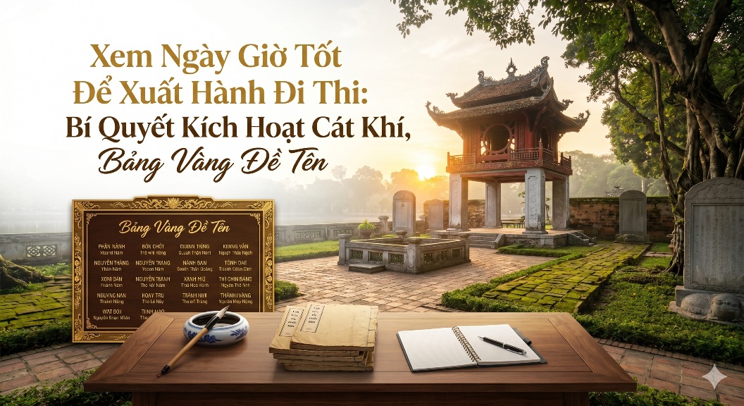 Xem Ngày Giờ Tốt Để Xuất Hành Đi Thi: Bí Quyết Kích Hoạt Cát Khí, Bảng Vàng Đề Tên