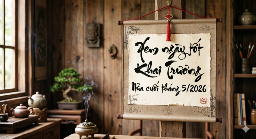 Xem ngày tốt khai trương nửa cuối tháng 5/2026