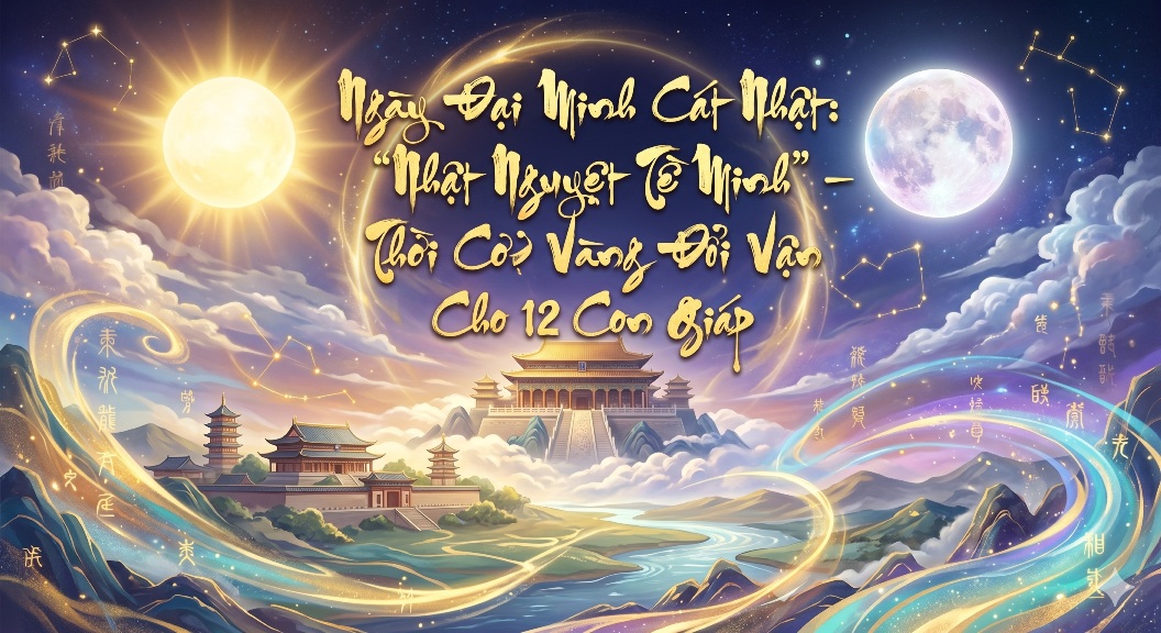 Ngày Đại Minh Cát Nhật: “Nhật Nguyệt Tề Minh” – Thời Cơ Vàng Đổi Vận Cho 12 Con Giáp