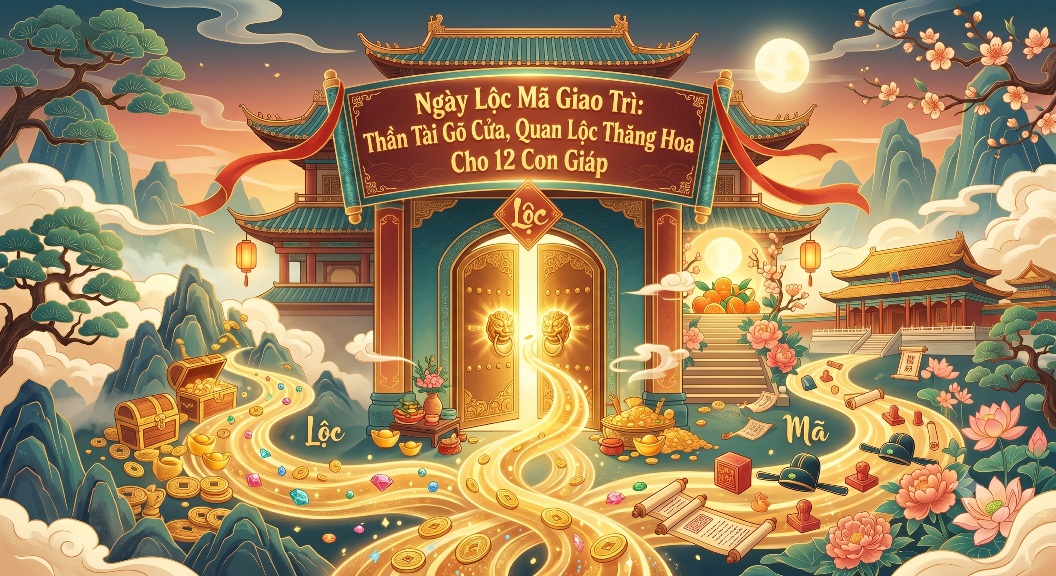 Ngày Lộc Mã Giao Trì: Thần Tài Gõ Cửa, Quan Lộc Thăng Hoa Cho 12 Con Giáp