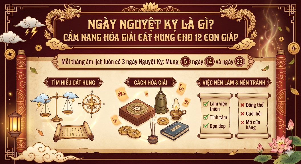 Ngày Nguyệt Kỵ Là Gì? Cẩm Nang Hóa Giải Cát Hung Cho 12 Con Giáp