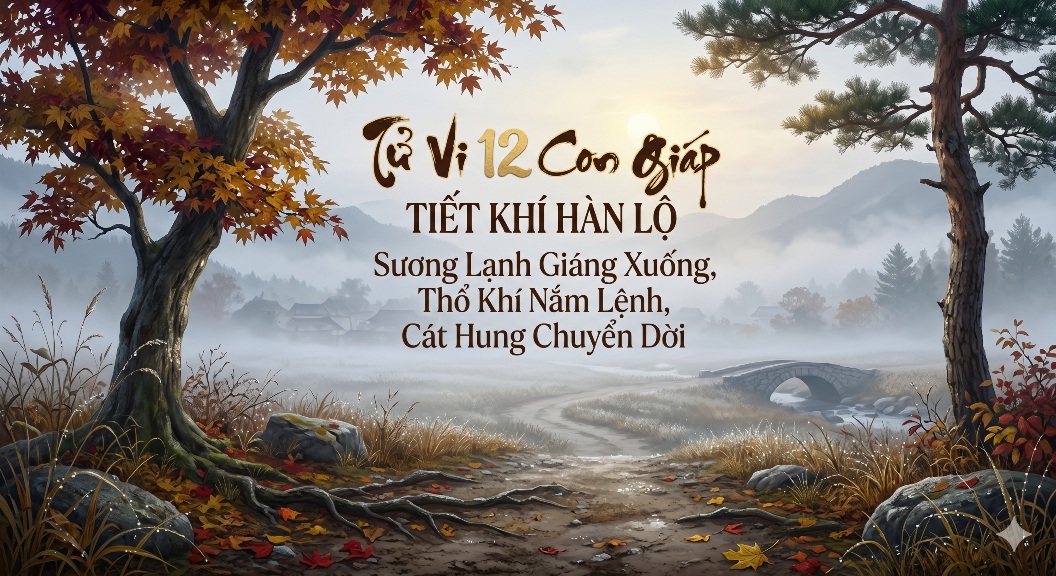 Tử Vi 12 Con Giáp Tiết Khí Hàn Lộ: Sương Lạnh Giáng Xuống, Thổ Khí Nắm Lệnh, Cát Hung Chuyển Dời