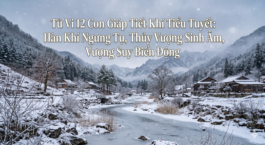 Tử Vi 12 Con Giáp Tiết Khí Tiểu Tuyết: Hàn Khí Ngưng Tụ, Thủy Vượng Sinh Âm, Vượng Suy Biến Động